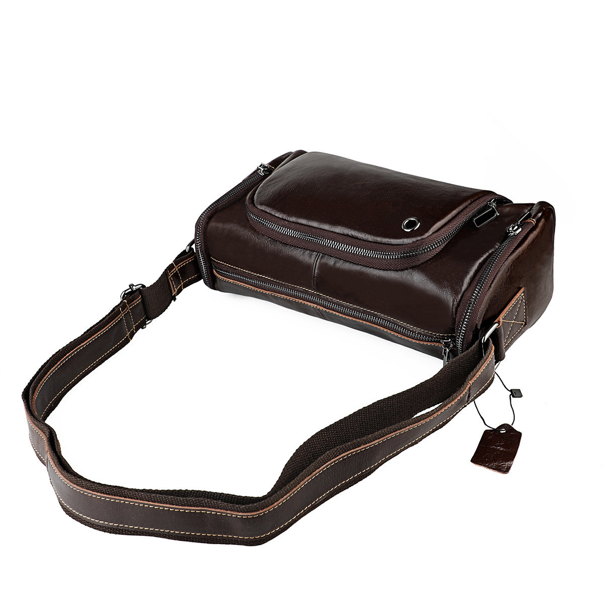 Men's Genuine Leather High-grade Large Capacity Cowhide Men's Messenger Bags