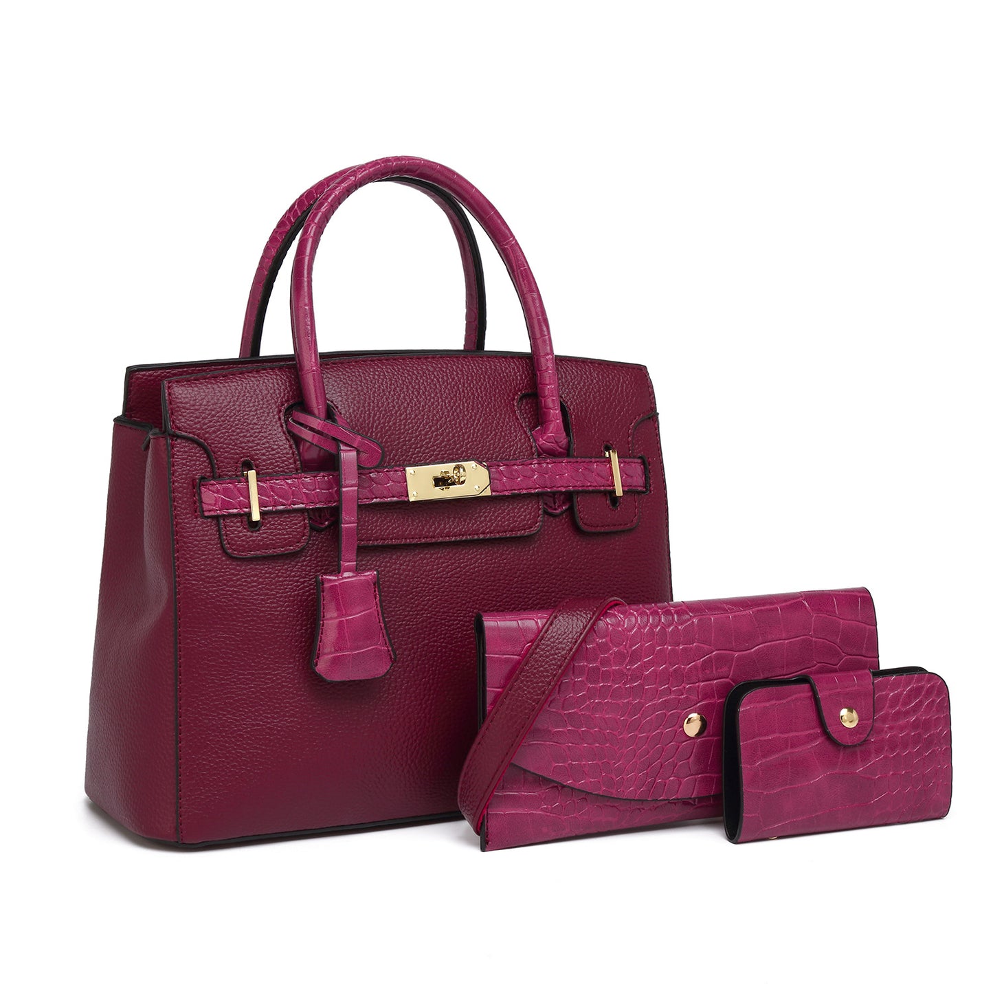 Women's Fashion Trendy Light Luxury Three-piece Set Tote Bags