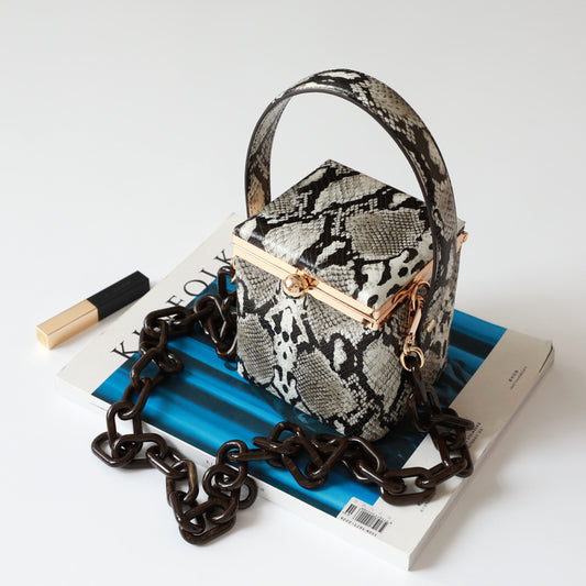 Mini Acrylic Thick Chain Portable Clip Bags