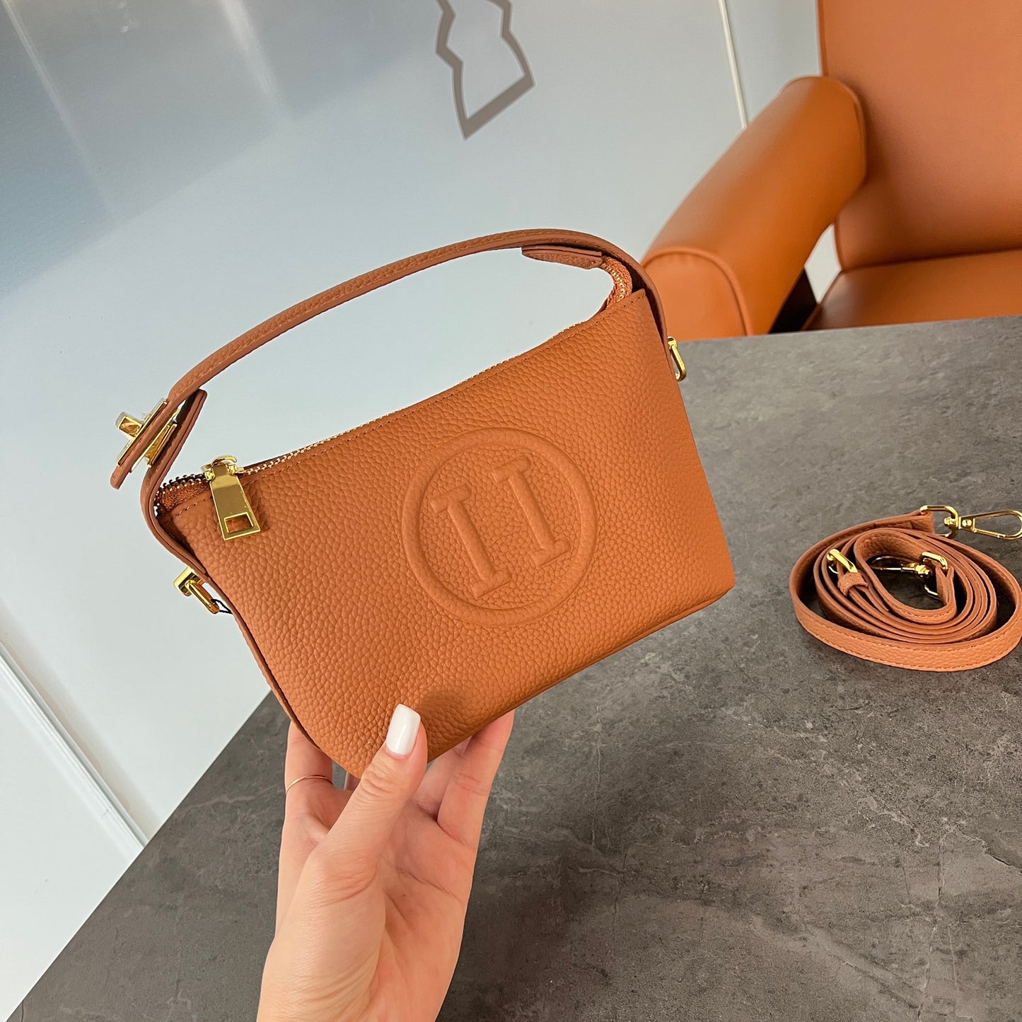 Women's Genuine Leather Fashion Home Original Three Tote Bags