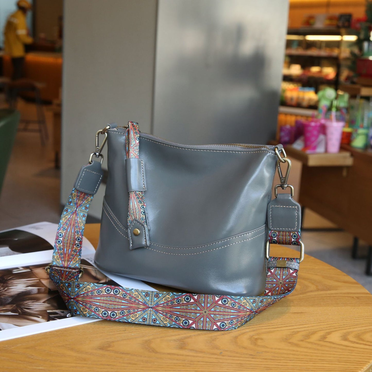 Women's Vegetable Tanned Leather Cow Single Lady's Fashion Large Capacity Bags