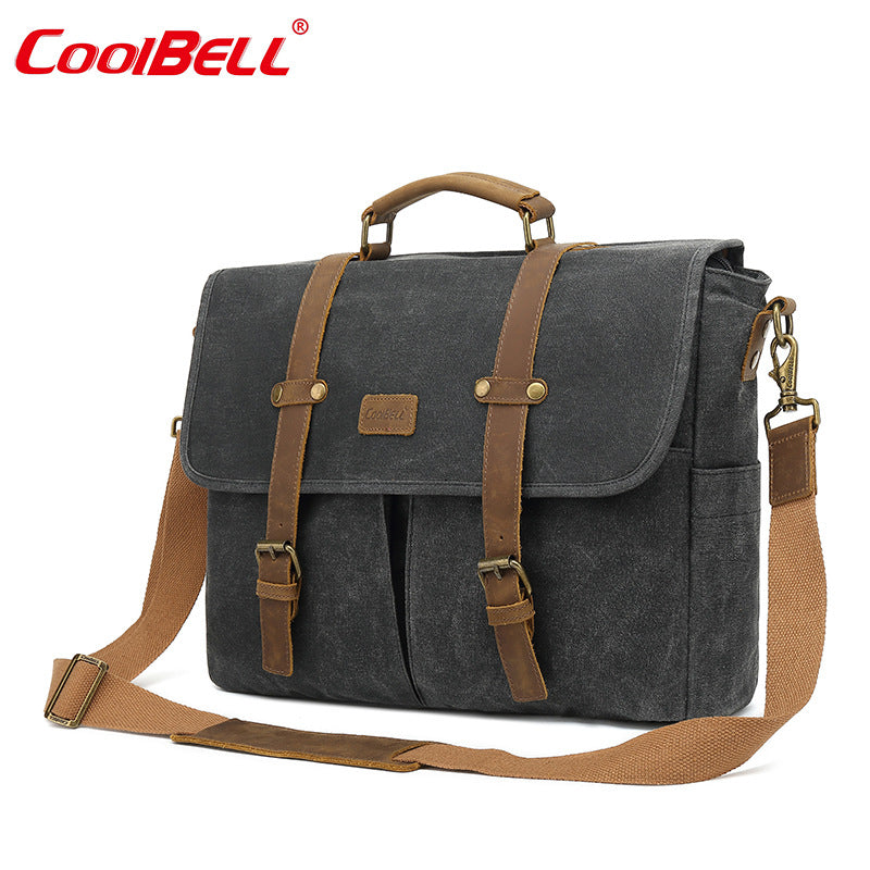 Men's Classic Vintage Oil Wax Business Men's Briefcases