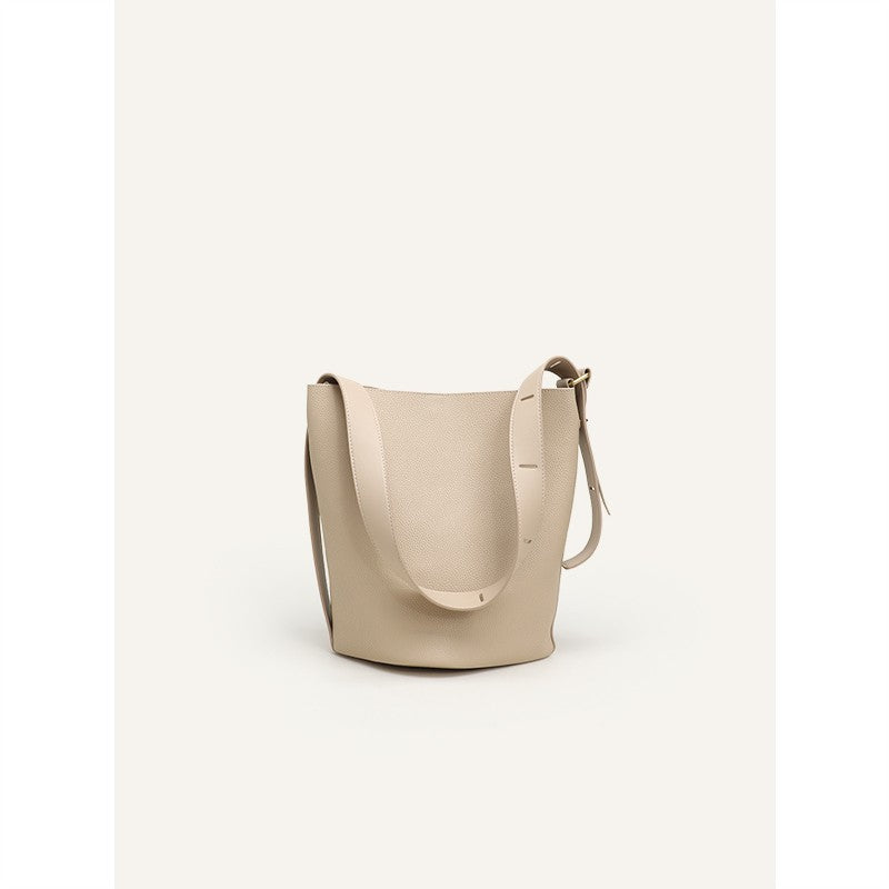 Women's Practical Soft Leather Adjustable Versatile Trendy Bucket Bags