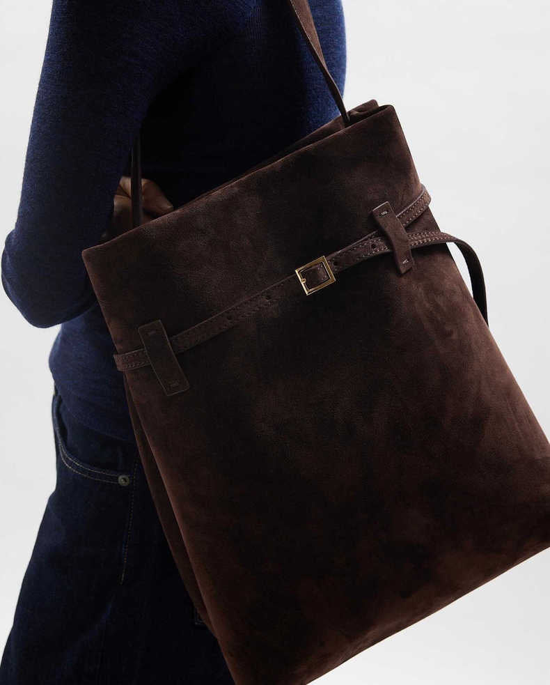 Unique Fashionable Suede Leisure Commute Design Tote Bags