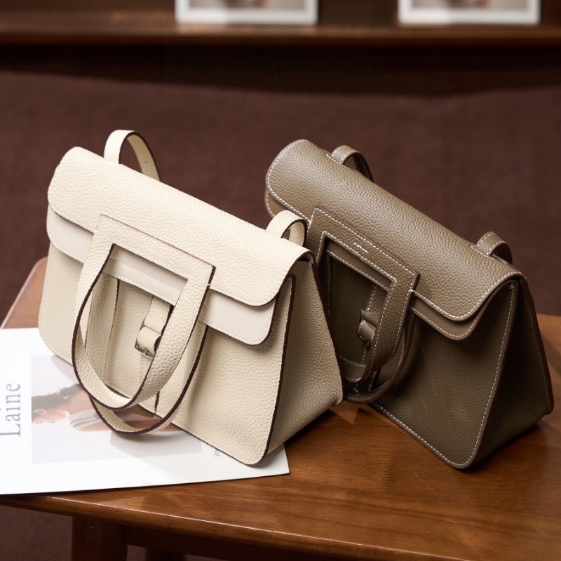 Women's First Layer Cowhide Hazan Advanced Portable Crossbody Bags