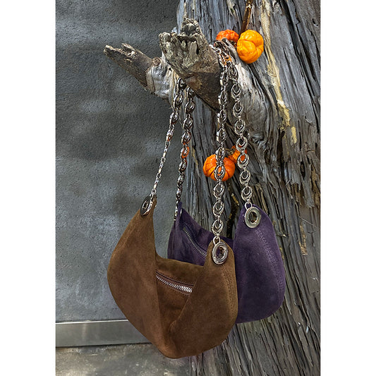 Matte Cowhide Selenodont High-grade Niche Underarm Shoulder Bags
