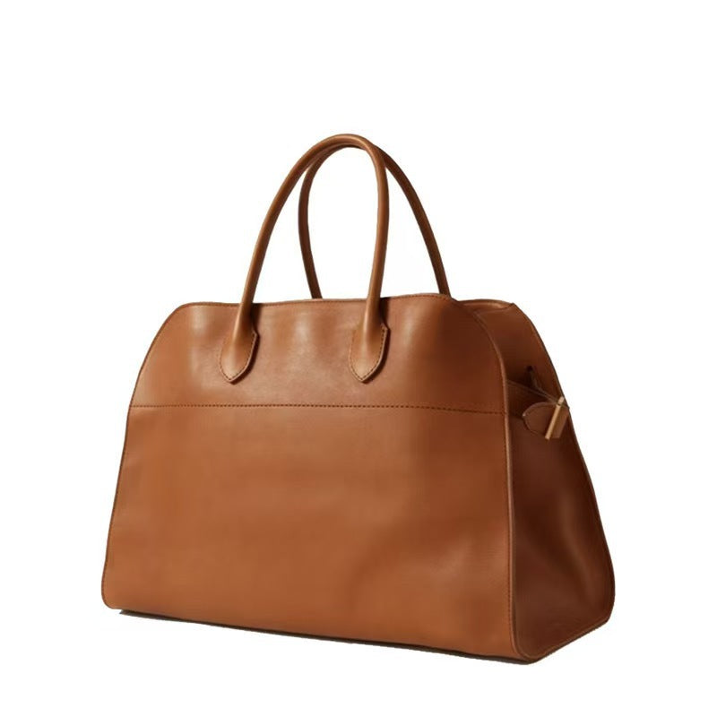 Elegant Suede Cowhide Commuter Texture Leather Handbags