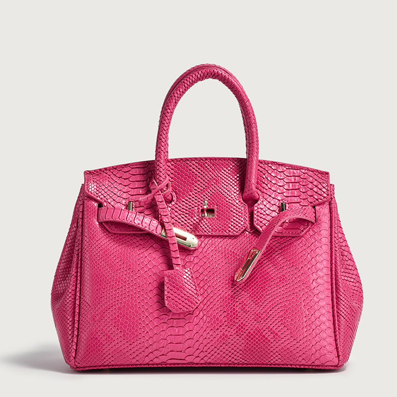 Women's Snakeskin Pattern Trendy Large Capacity Versatile Tote Bags