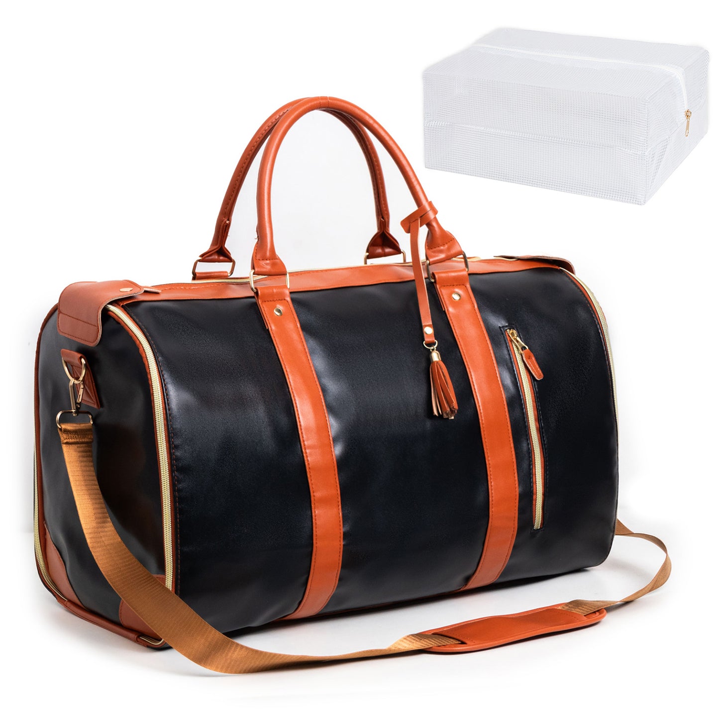 Women's Classic Portable Folding Clothing Side Luggage