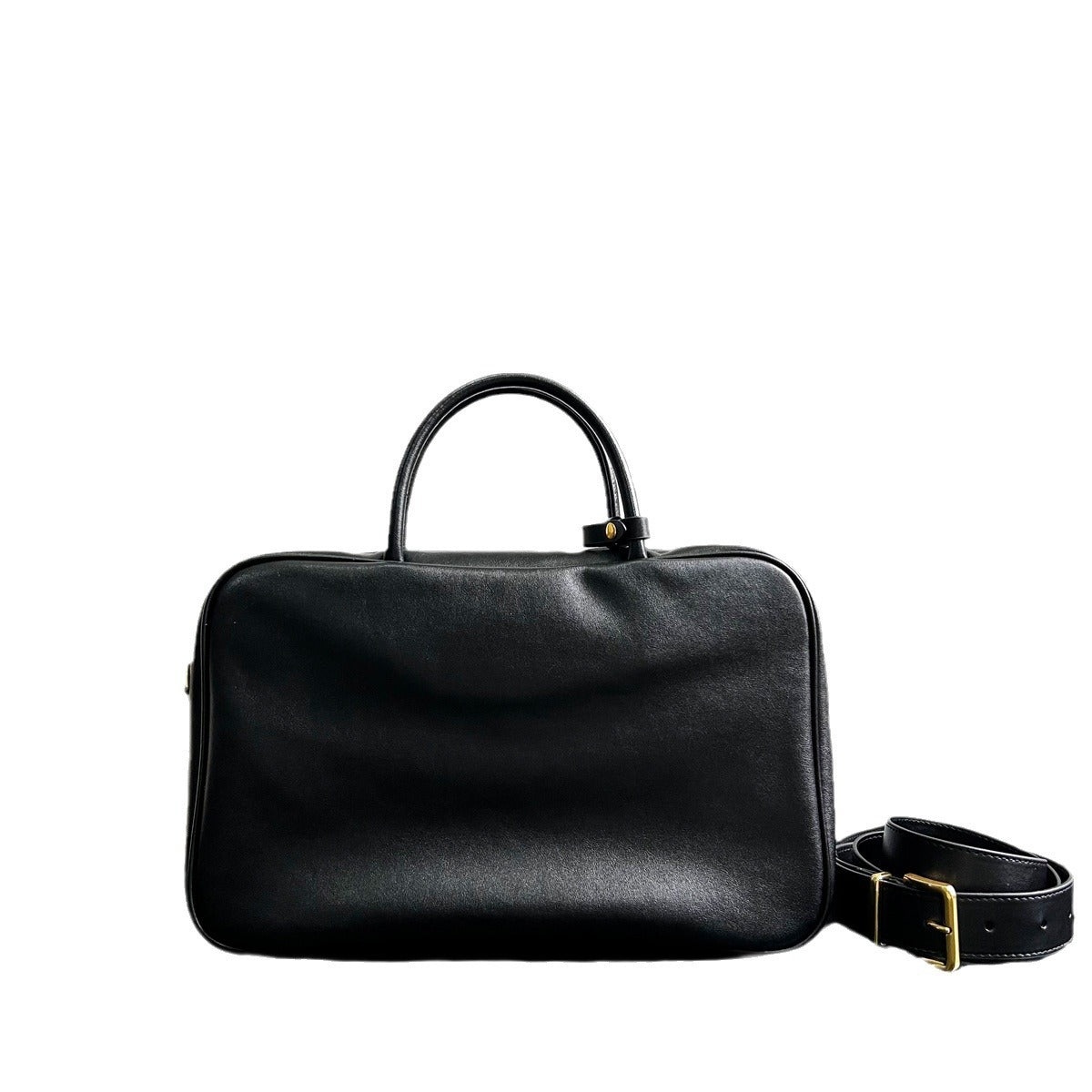 Women's Distressed Large Capacity Commuter Computer Genuine Shoulder Bags