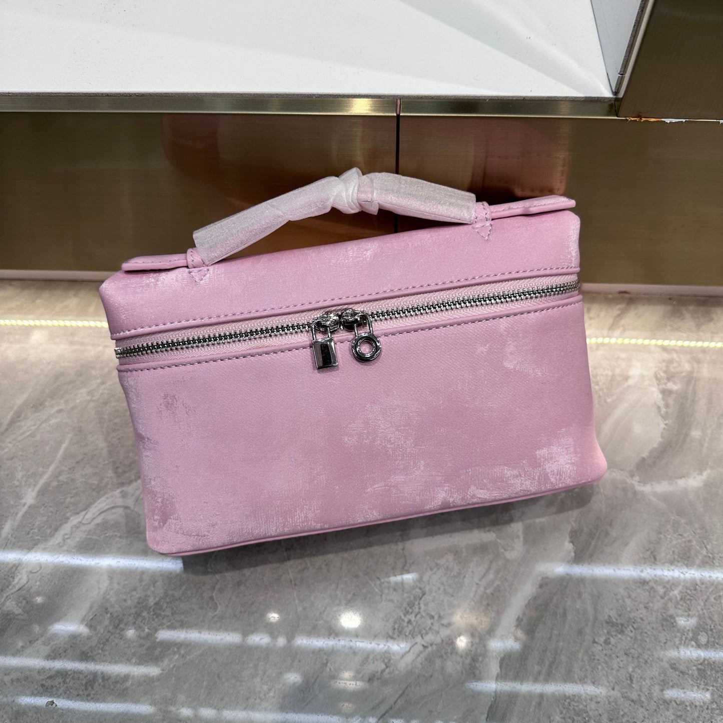 Women's Genuine Leather Lunch Box Kelly Lychee Pattern Shoulder Bags