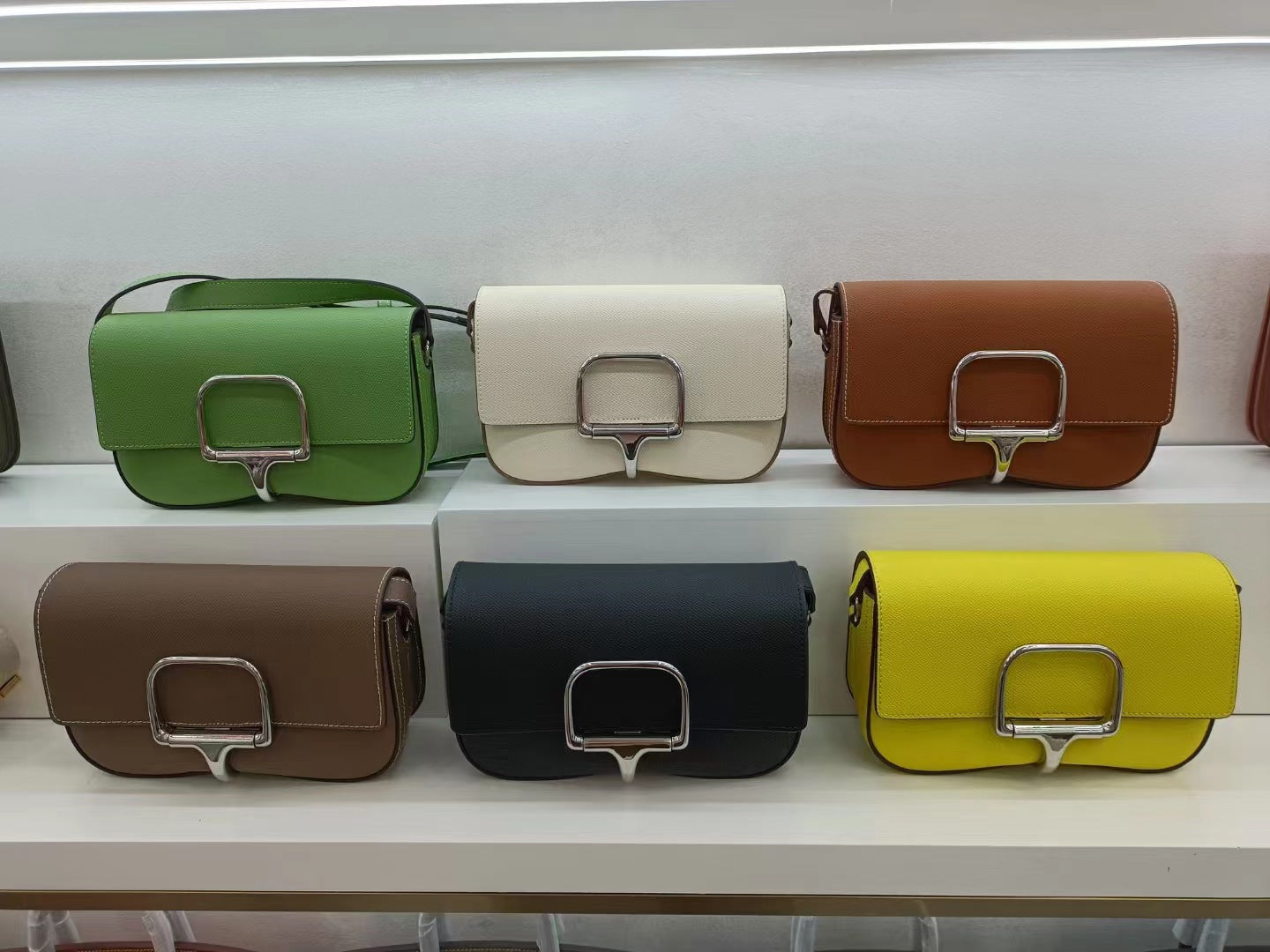 Leather Palm Print Cushion High Sense Small Square Bags
