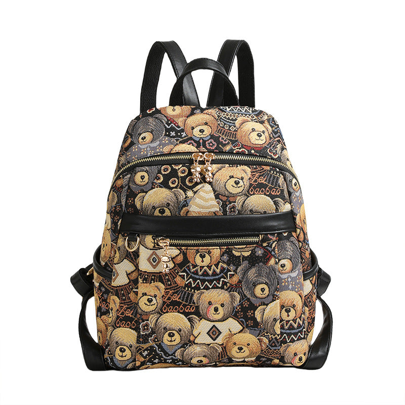 Women's Source Summer Canvas Korean Style Backpacks