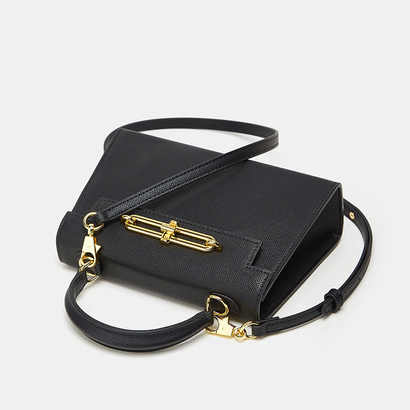 Fashion Genuine Leather Kelly Temperament Commute Handbags