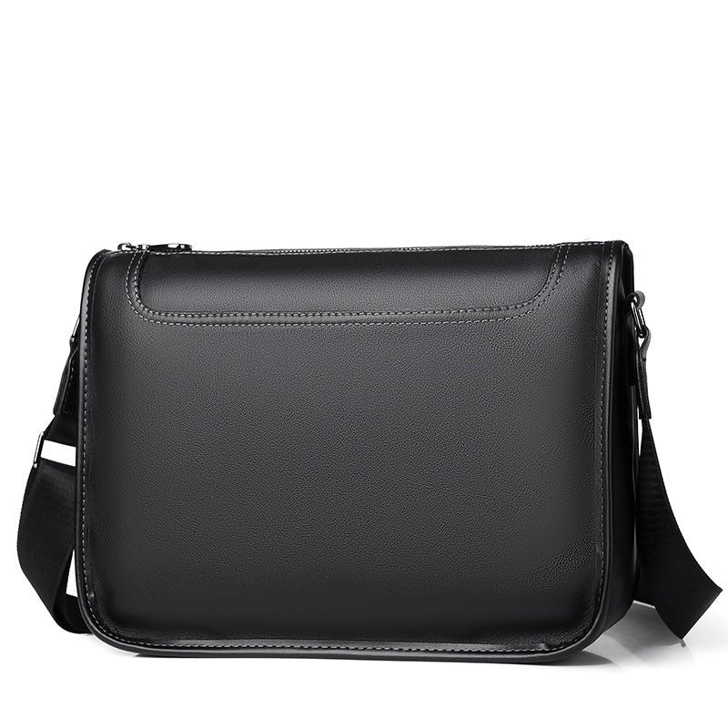 Men's First Layer Cowhide Commuter Fashionable Versatile Men's Messenger Bags