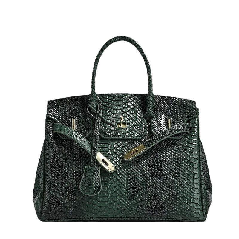 Women's Snakeskin Pattern Trendy Large Capacity Versatile Tote Bags