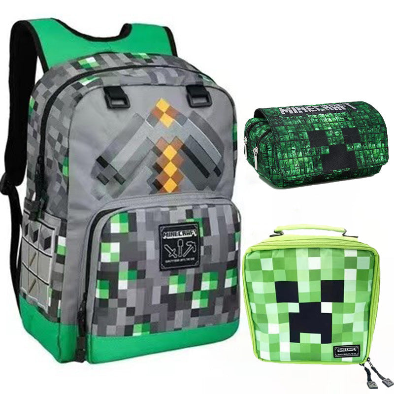 Male Primary Capacity Korean Version Cartoon Backpacks