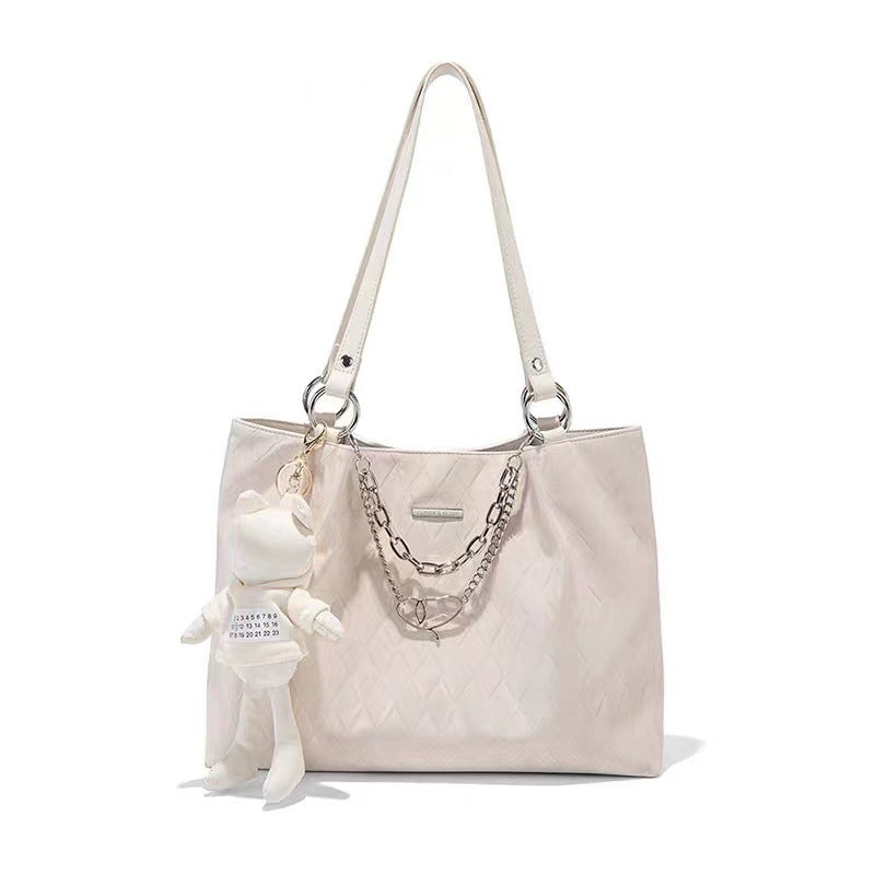 Genuine Leather High-grade Chain Female Commuter Tote Bags