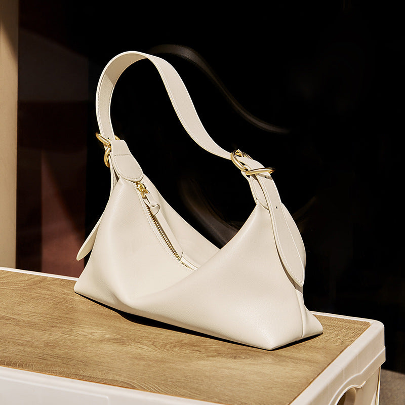Women's Underarm Summer Niche High-grade Baguette Genuine Shoulder Bags