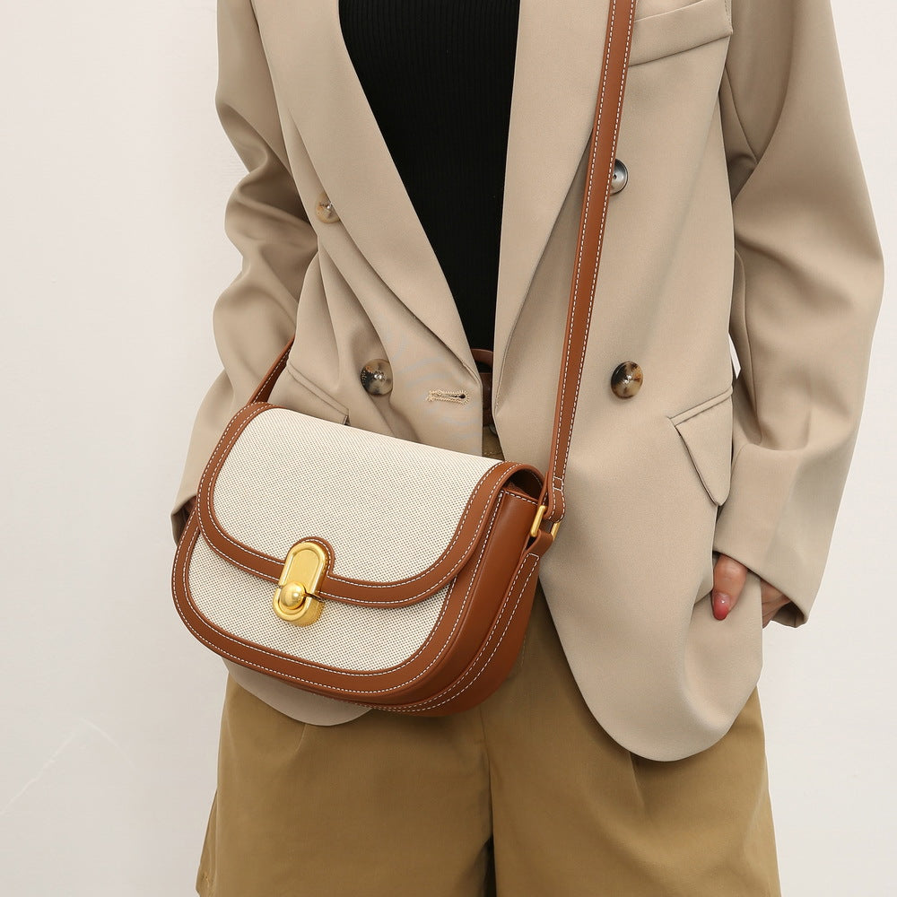 Women's Texture Saddle Summer Versatile Underarm Fashion Crossbody Bags