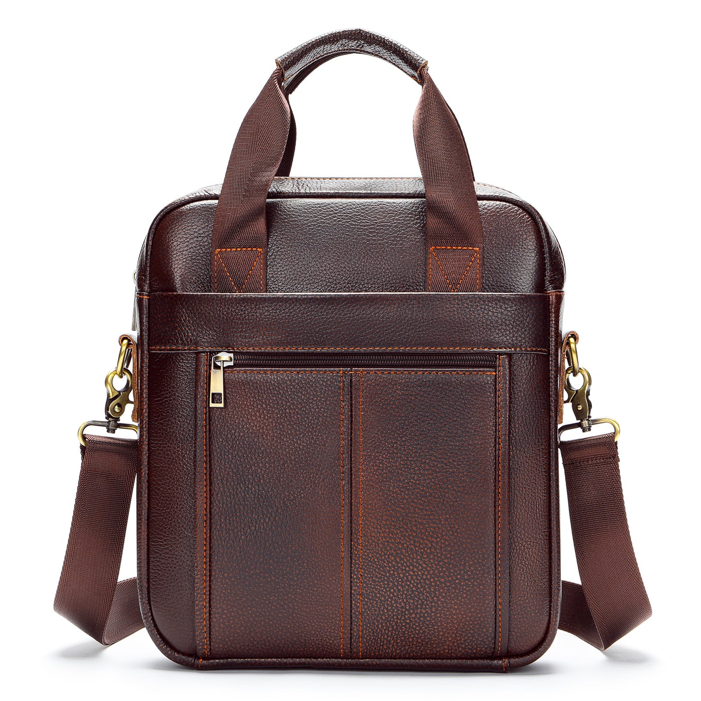 Men's First Layer Cowhide Business Vertical Portable Men's Shoulder Bags