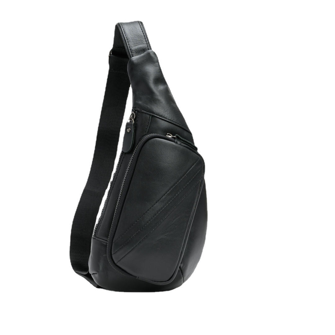 Men's Innovative Genuine Leather Cowhide Trendy Men's Messenger Bags