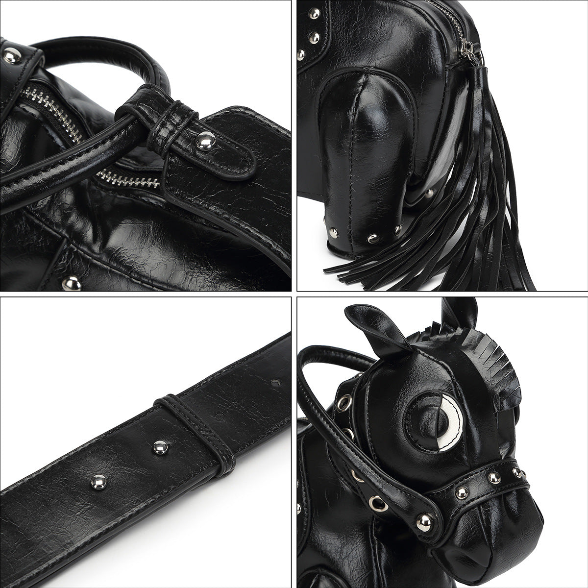Hot Style Personalized Creative Pony Animal Shape Crossbody Bags
