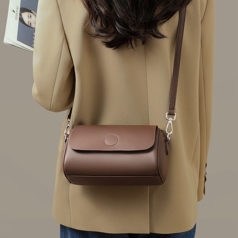 Women's Unique Pillow Cylindrical Pouch High-grade Crossbody Bags