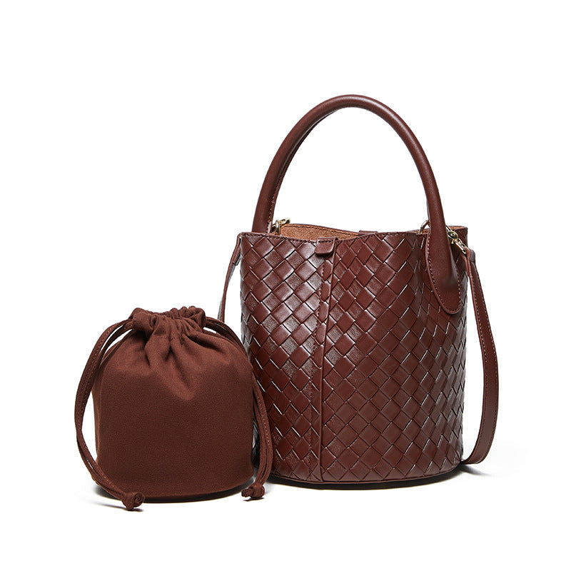 Women's Unique High-grade Genuine Leather Weaving Crossbody Bags