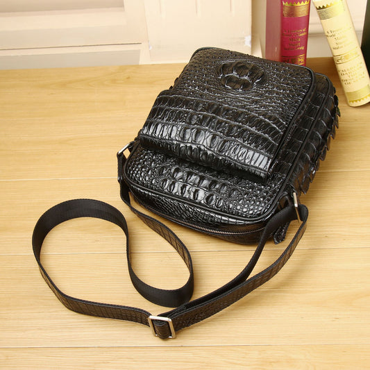 Men's Glamorous Crocodile Pattern Business Fashion Men's Messenger Bags