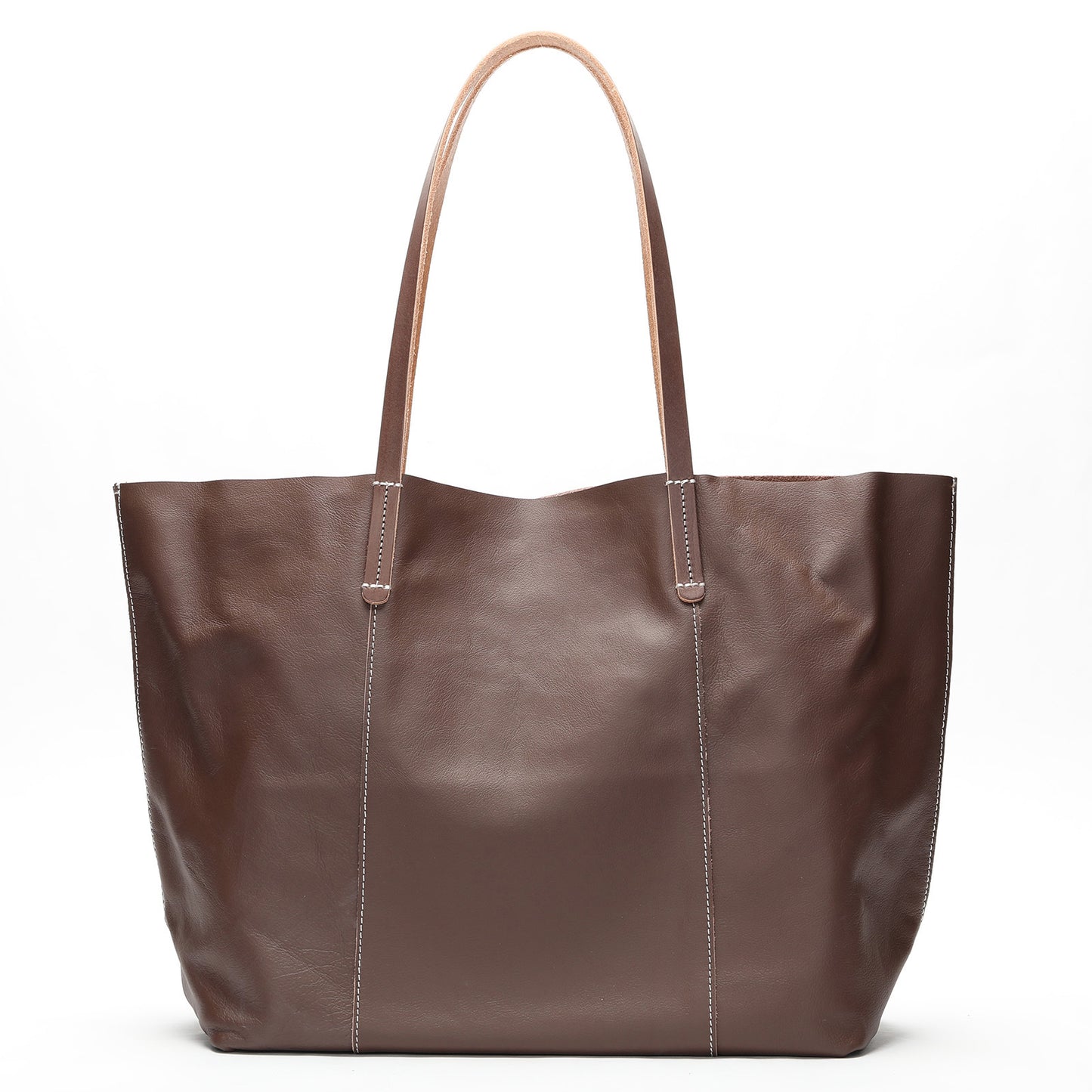 Women's Cowhide Leather Fashion Big Large Capacity Tote Bags