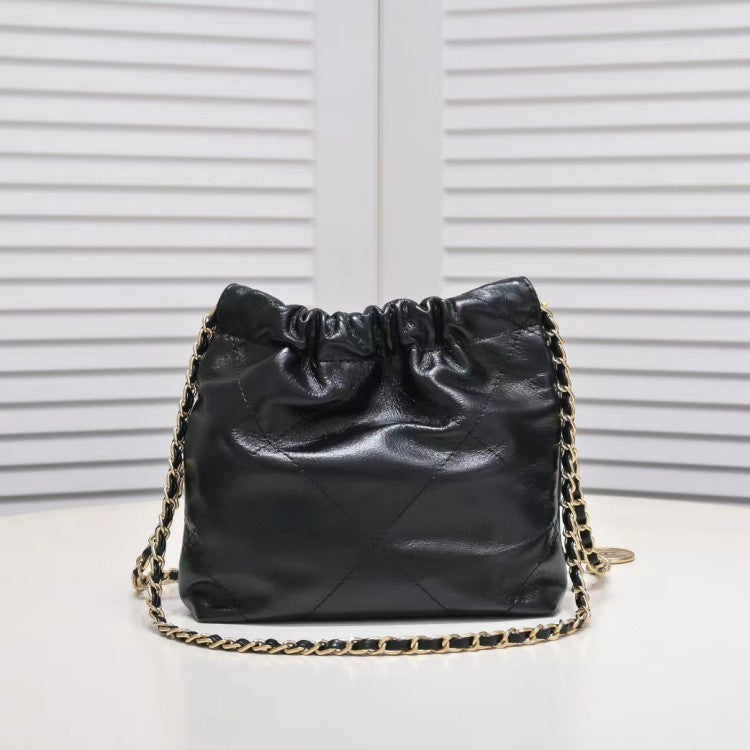 Women's Rhombus Gold Chain Underarm Garbage Large Shoulder Bags