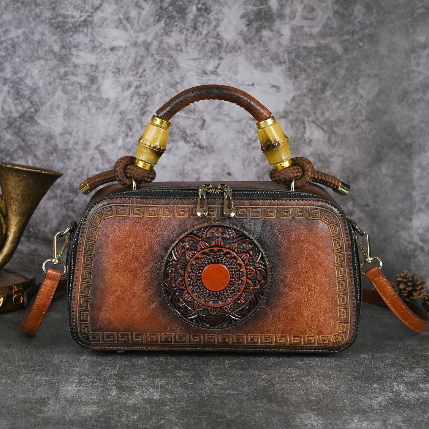 Women's Trendy Retro Chinese Style Hand-rub Color Bags