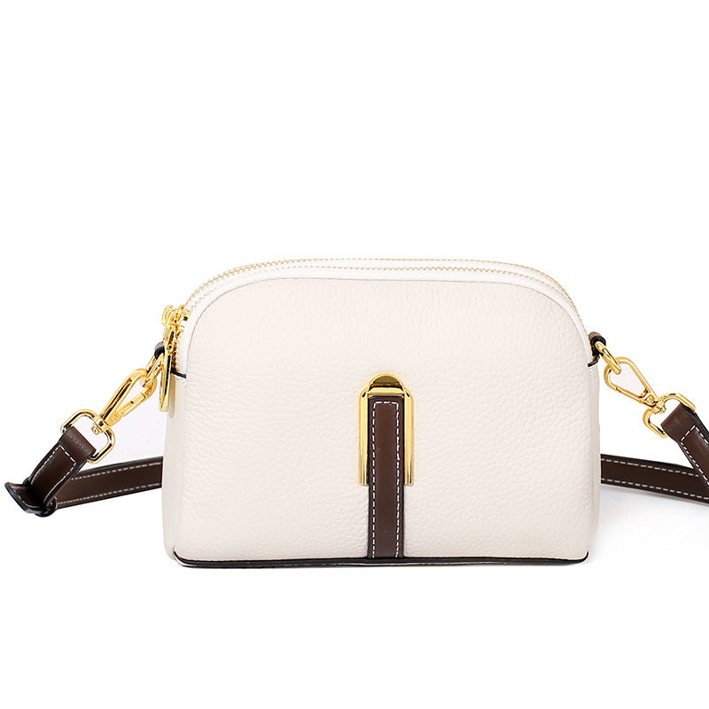 Women's First Layer Cowhide Large Capacity Soft Crossbody Bags