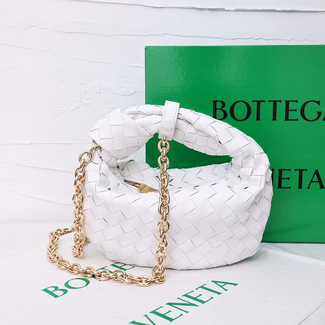 Summer Woven Croissant Knotted Clutch Light Bags