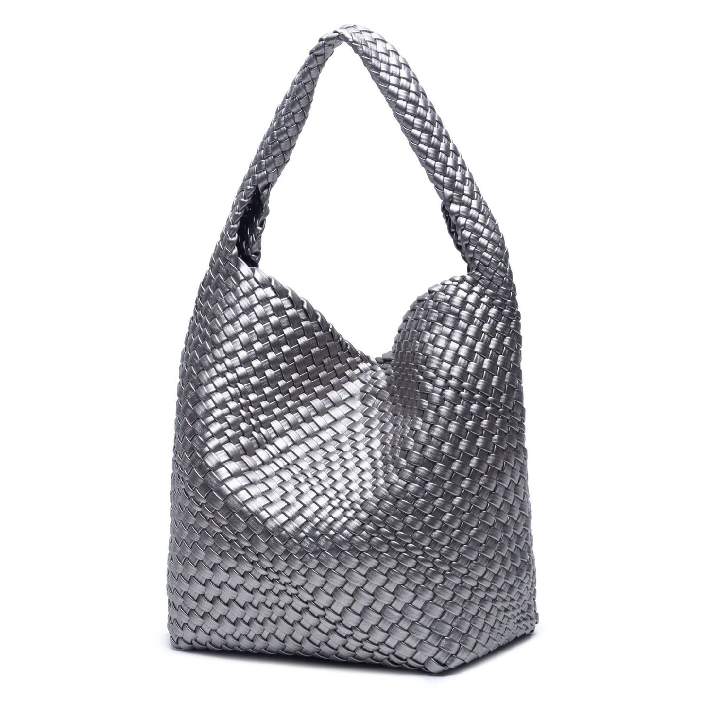 Women's Hand-woven Fashion Portable Korean Style Large Bucket Bags