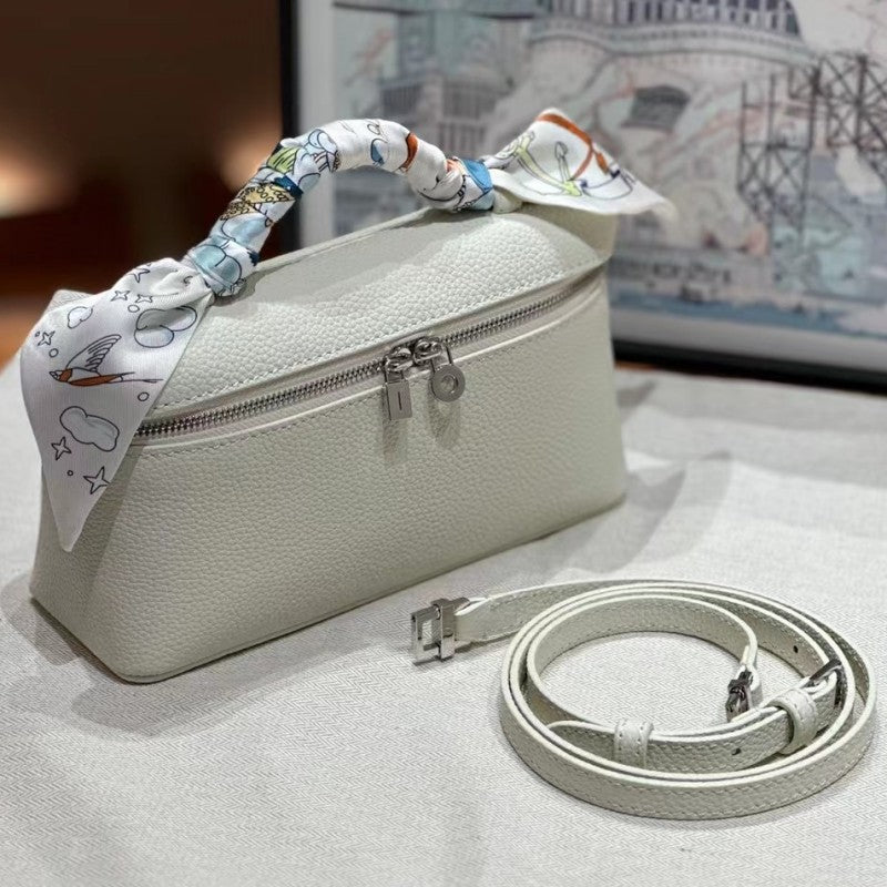 Leather Lunch Box First Layer Cowhide Shoulder Bags