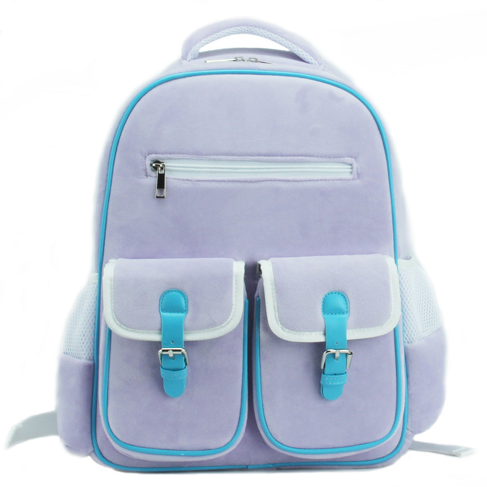 Beautiful Cool Cute Plush Burden Reduction Elementary School Students' Schoolbags