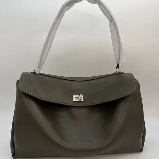 Distressed Pleated Idle Style Unique Draping High-grade Super Handbags
