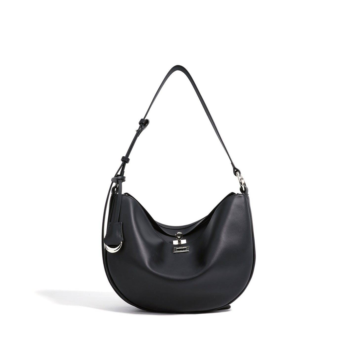 Women's Simple Authentic Leather Tactile Feel Twist Crossbody Bags