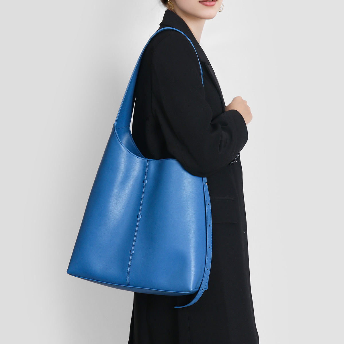 Women's Durable Leather High-grade Underarm Portable Tote Bags