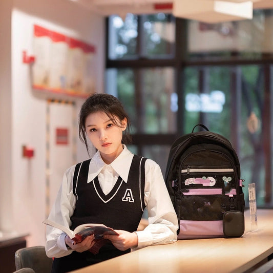 Korean Style Spring Fashion Contrast Color Elementary School Students' Schoolbags