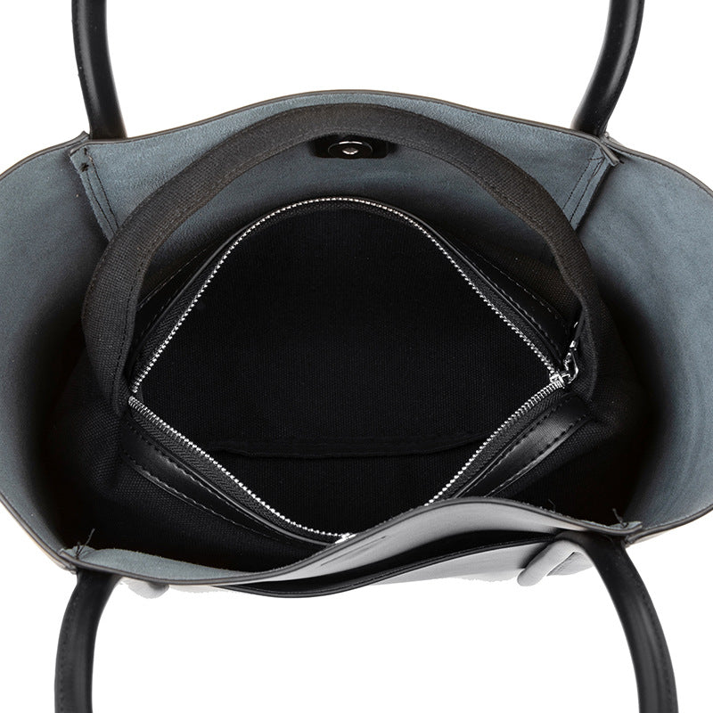 Women's Genuine Leather Autumn Portable Big Cowhide Tote Bags