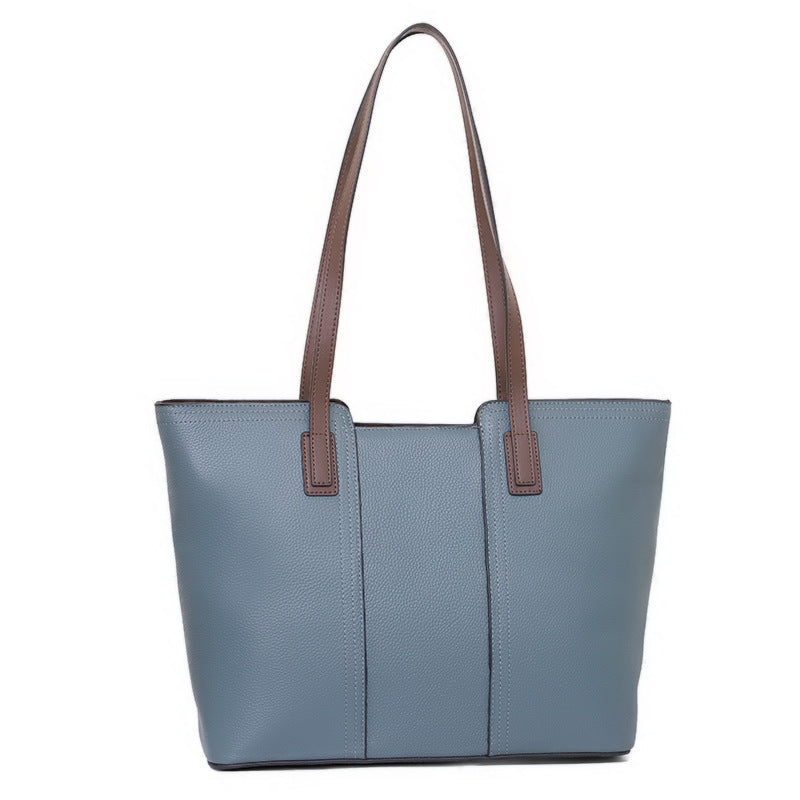 Women's Large Capacity Leather Graceful Niche Commuter Tote Bags