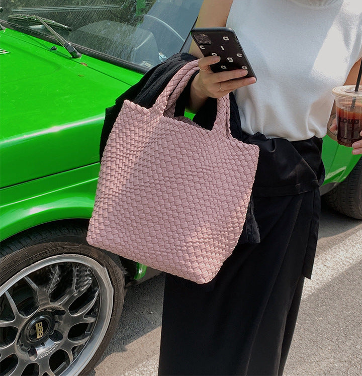 Women's Handmade Woven Portable Large Capacity Tote Bags
