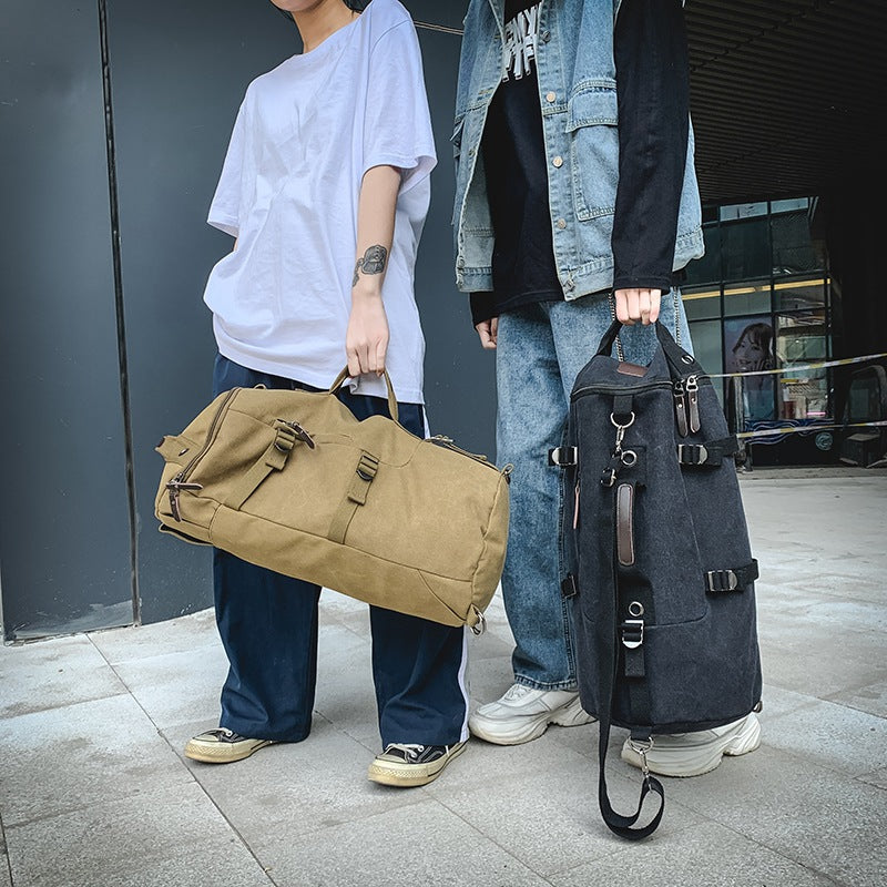 Men's Retro Large Capacity Canvas Fashion Trend Business Backpacks