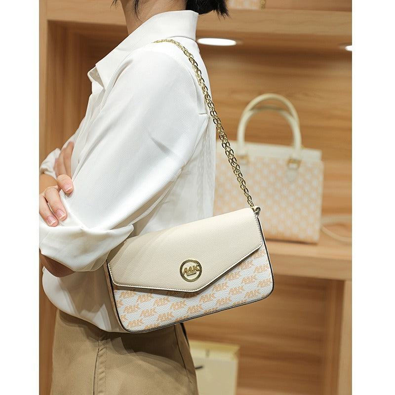 Women's Simple Leather French Stick Underarm Single Shoulder Bags