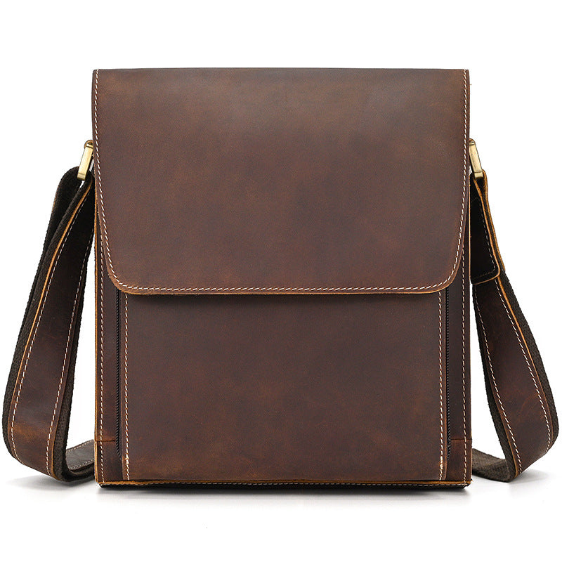 Men's Leather Crazy Horse First Layer Cowhide Bags