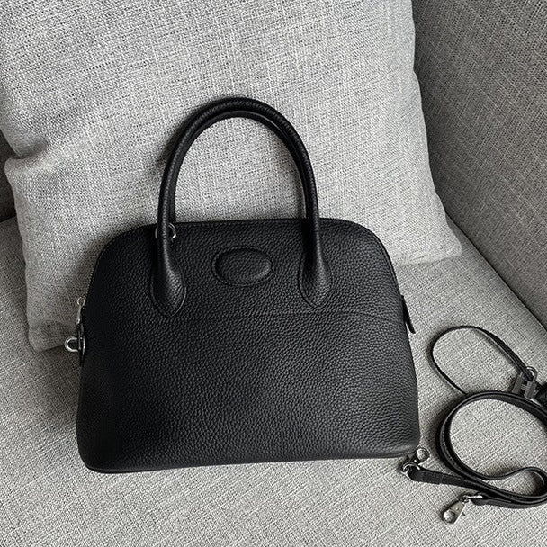 Women's First Layer Cowhide Bowling Shell Fashion Handbags