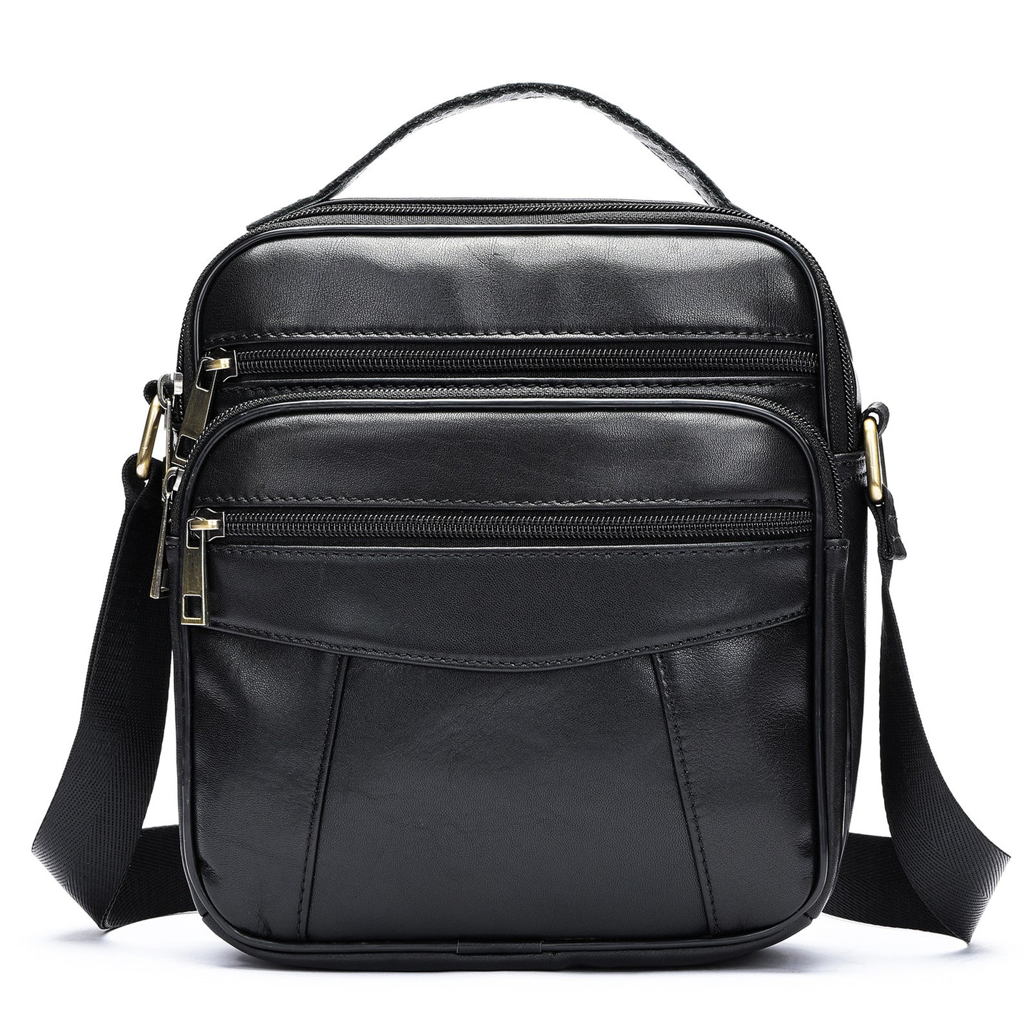 Men's Leather First Layer Cowhide Vintage Russia Men's Messenger Bags